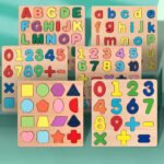 Planche Montessori en Bois avec Lettres et Chiffres – Image 2